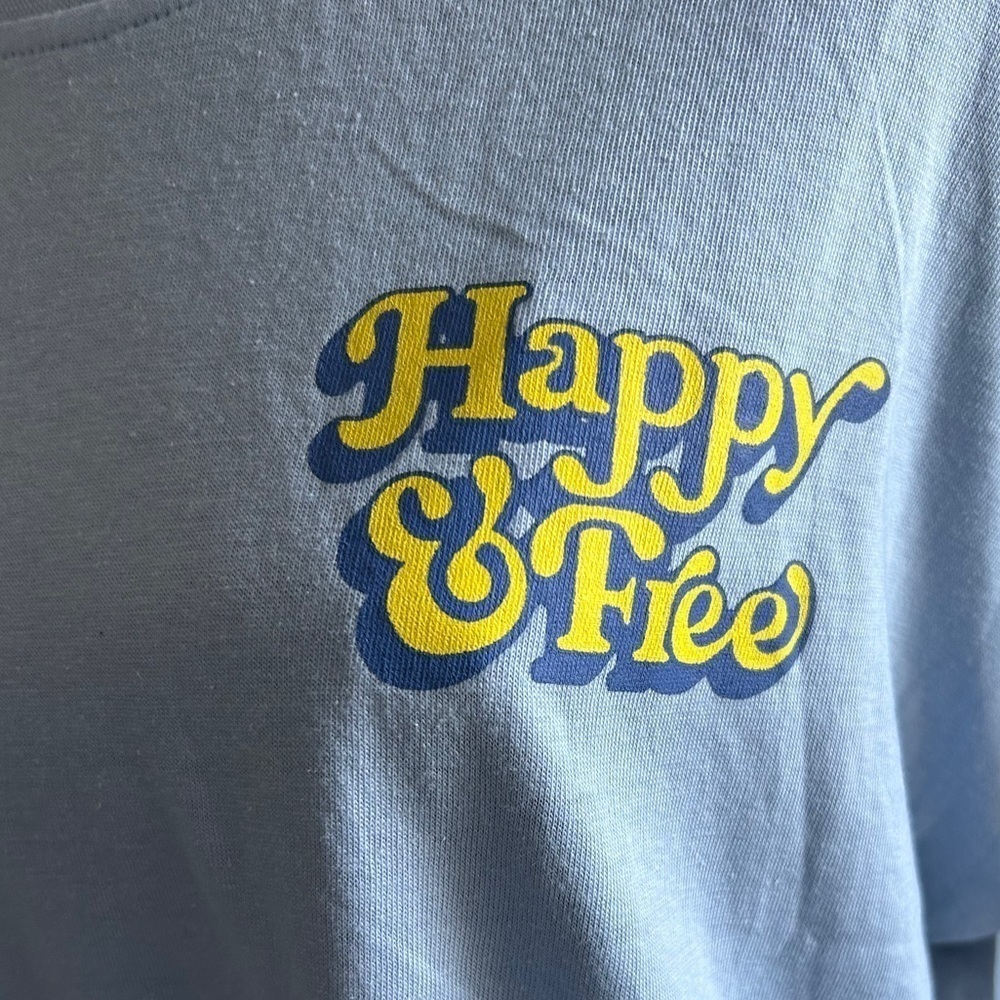 Just Smile LA Blue M T-shirt premium cotton - Picture 5 of 6